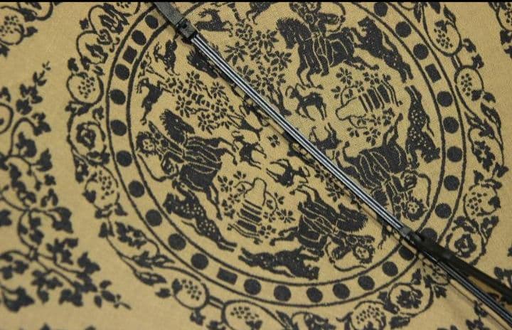 小宮商店 正倉院裂 西陣織 橘 折りたたみ 晴雨兼用傘 / 高級日傘 / 雨傘