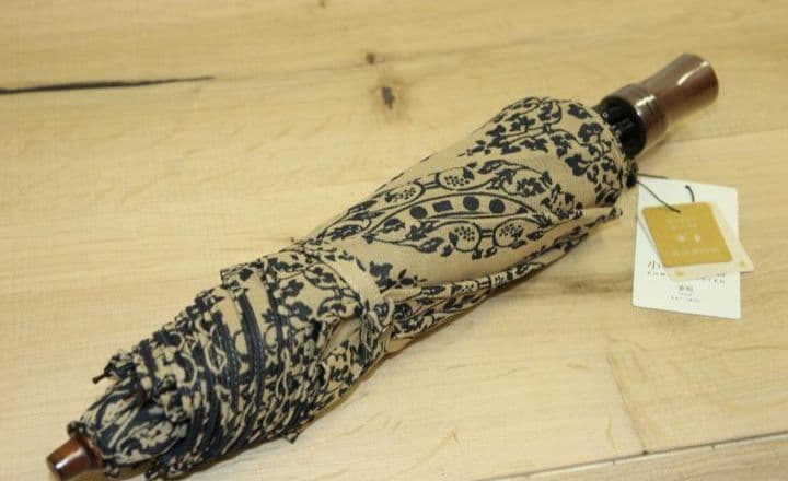 小宮商店 正倉院裂 西陣織 橘 折りたたみ 晴雨兼用傘 / 高級日傘 / 雨傘