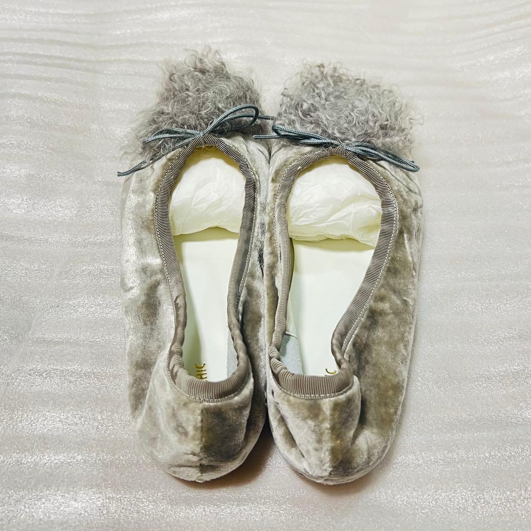 PIPPICHIC ファー付きフラットシューズ 38