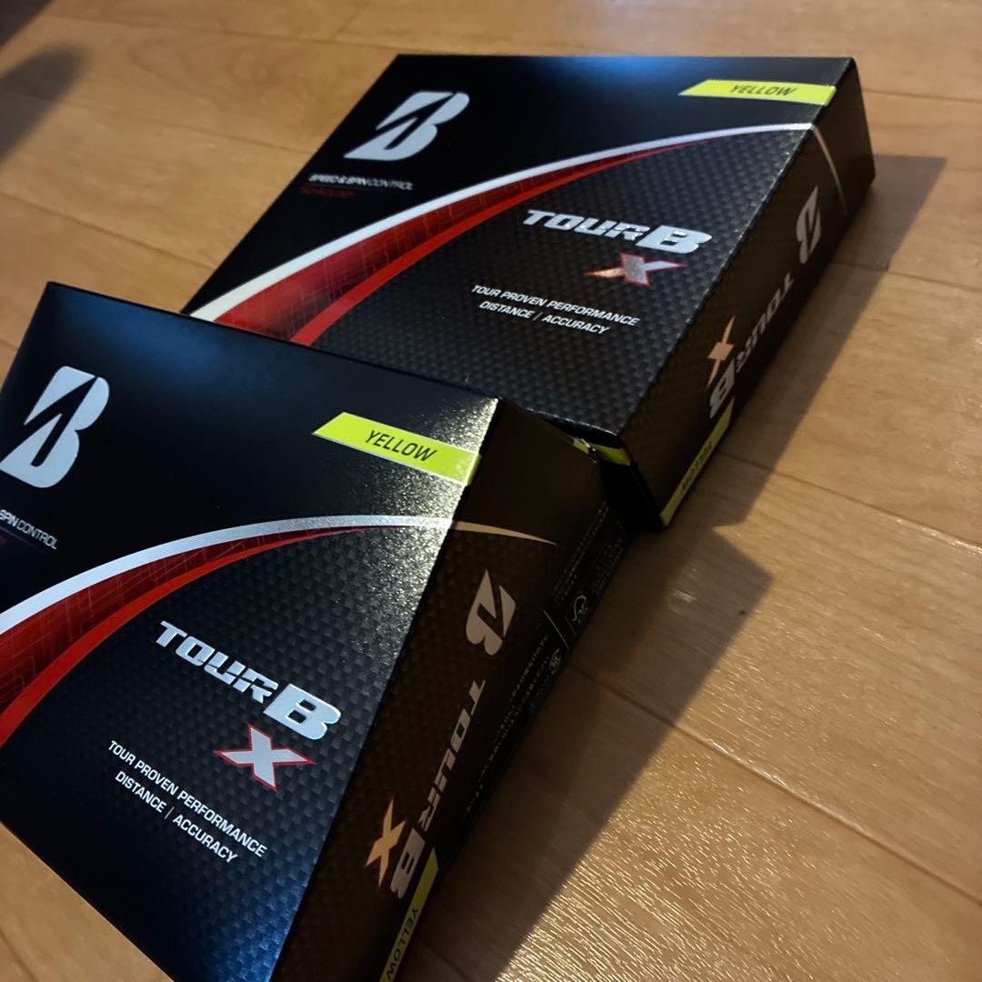 【新品未使用：最新】ブリヂストン　ツアーB X 2ダース　イエロー