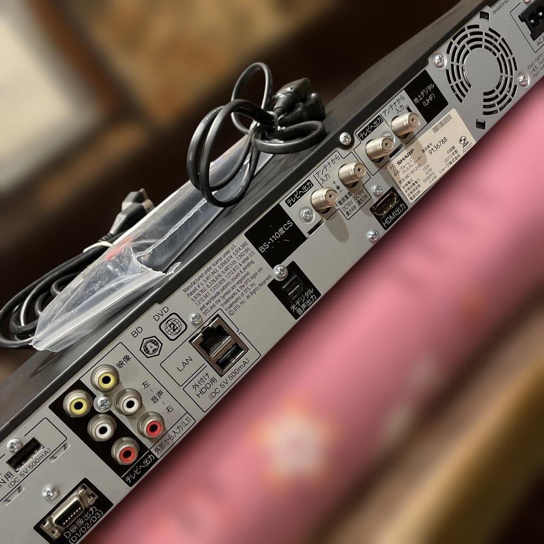 SHARP BD-W1200 12倍録 1TB 新品リモ等付　フル装備 完動品