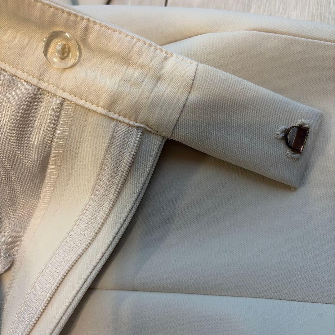 Whim Gazette フロントスリットパンツ アイボリー36