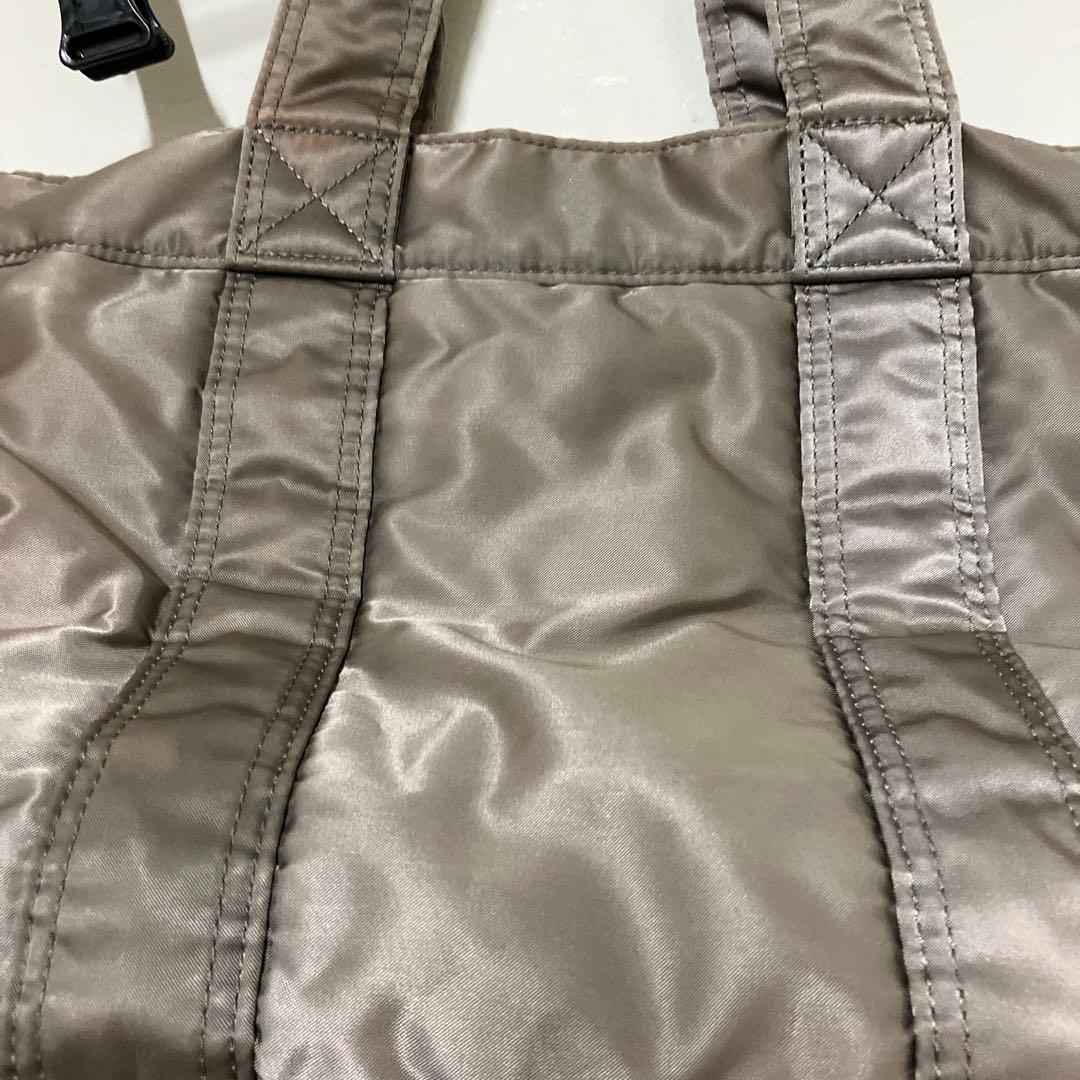 ポーター　タンカー トートバッグ　シルバー　変色あり