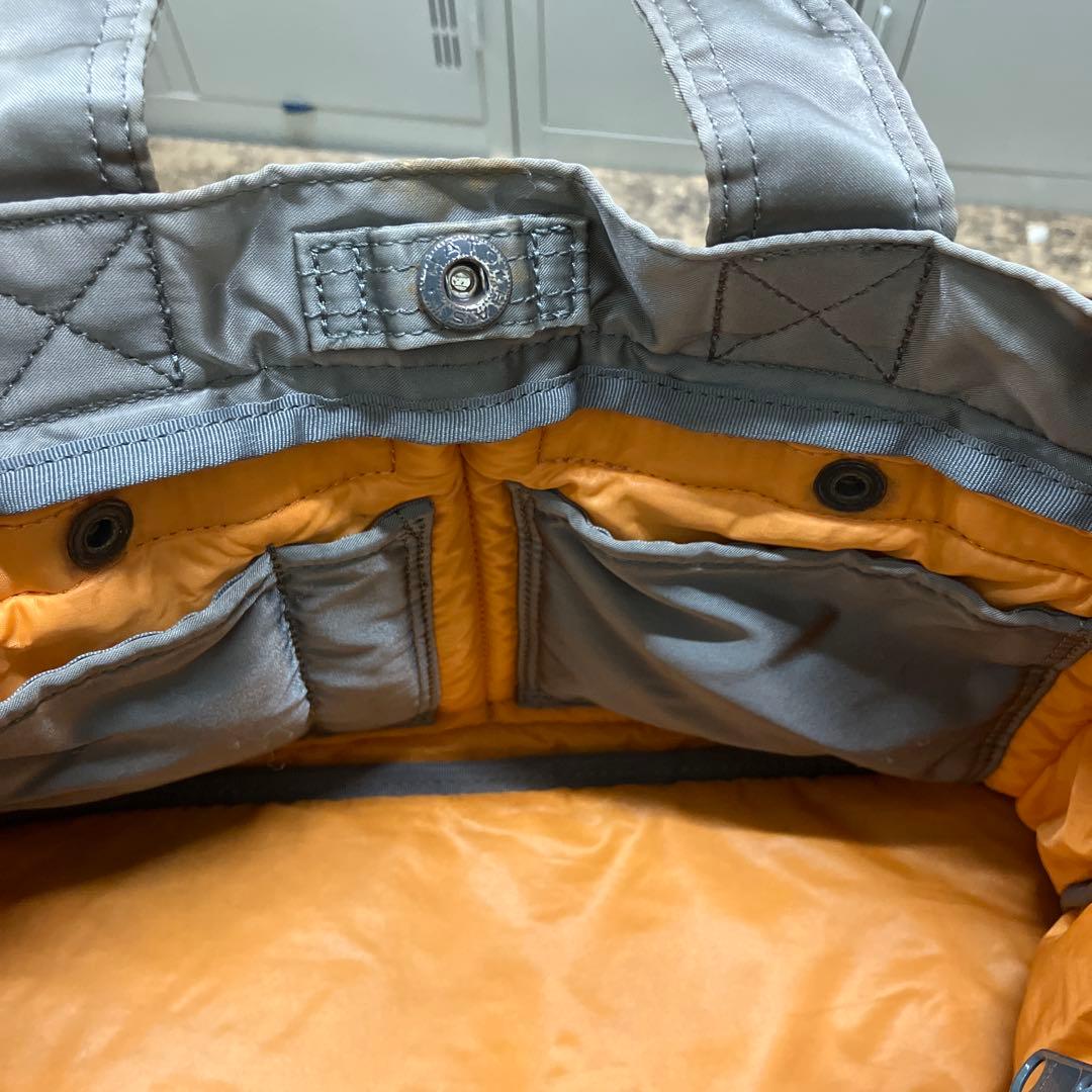 ポーター　タンカー トートバッグ　シルバー　変色あり