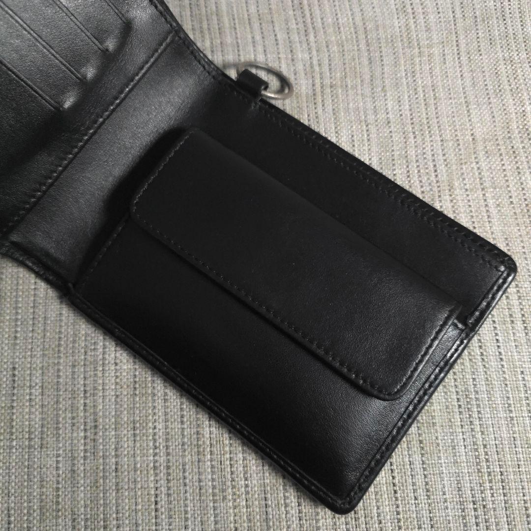 未使用　Raf Simons　ラフシモンズ　二つ折り財布　財布　レザー　ブラック