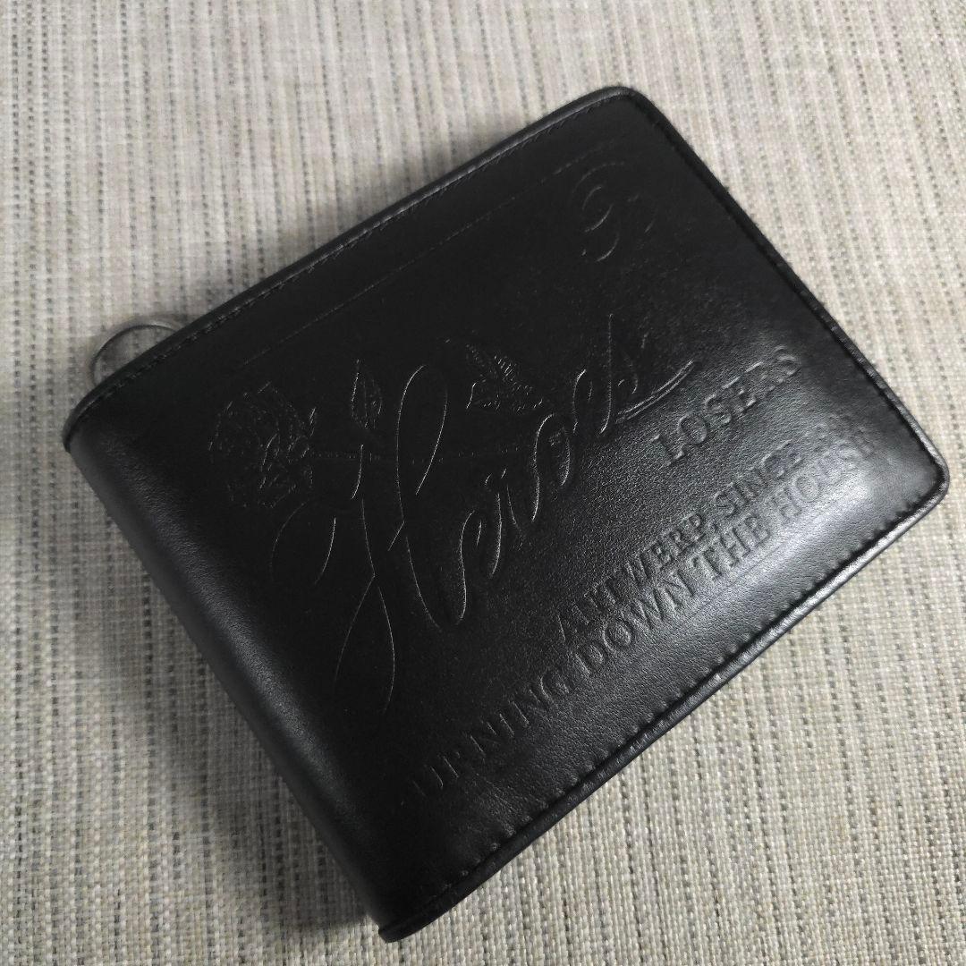 未使用　Raf Simons　ラフシモンズ　二つ折り財布　財布　レザー　ブラック