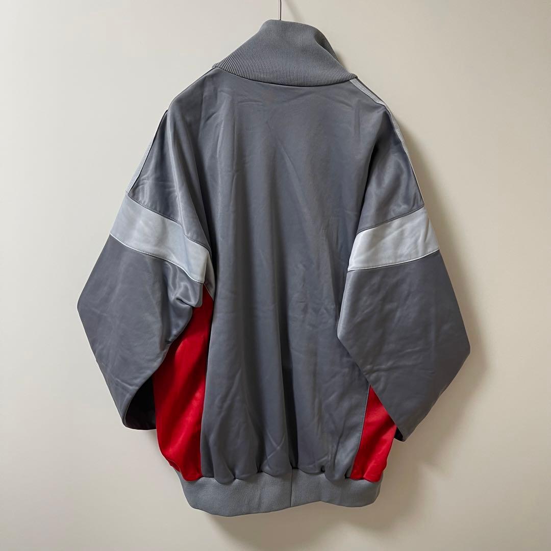 70s激レアBIG】アディダス刺繍トラックジャケット古着ジャージビンテージグレー