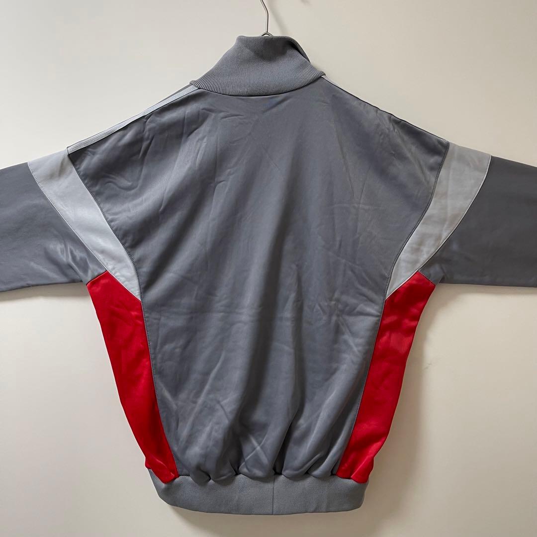 70s激レアBIG】アディダス刺繍トラックジャケット古着ジャージビンテージグレー