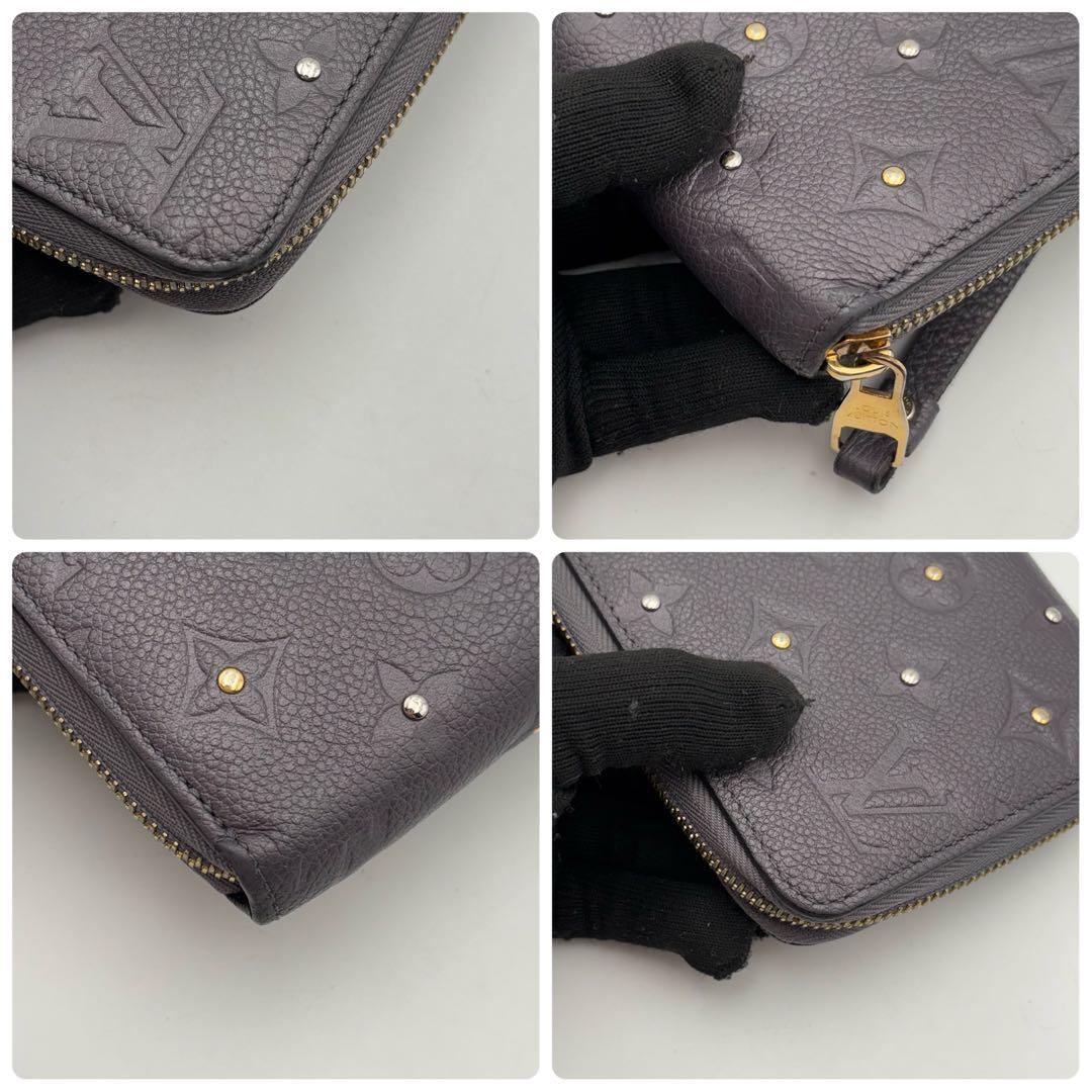美品 ルイヴィトン ジッピーウォレット メタリックスタッズ アンプラント
