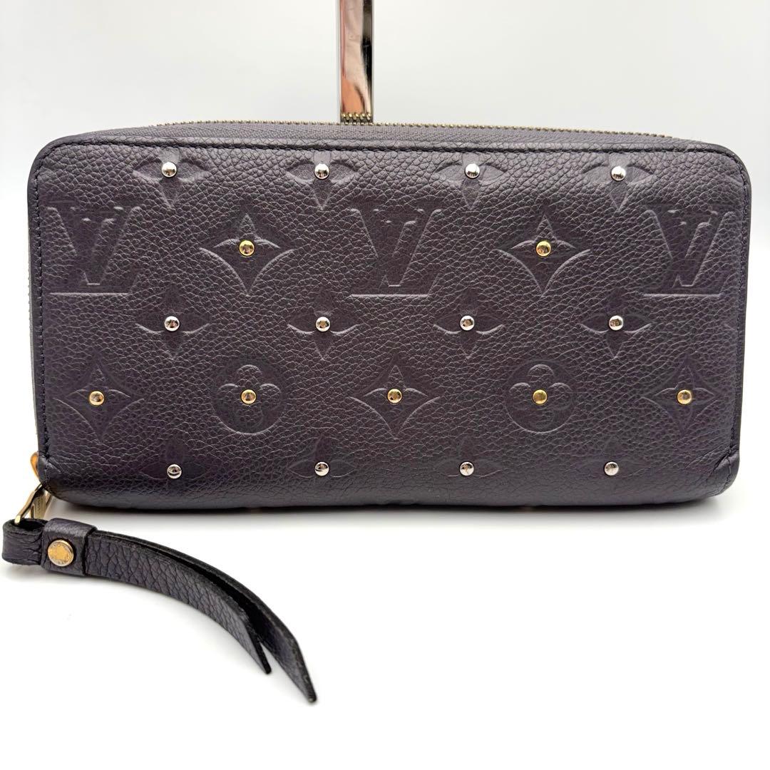 美品 ルイヴィトン ジッピーウォレット メタリックスタッズ アンプラント