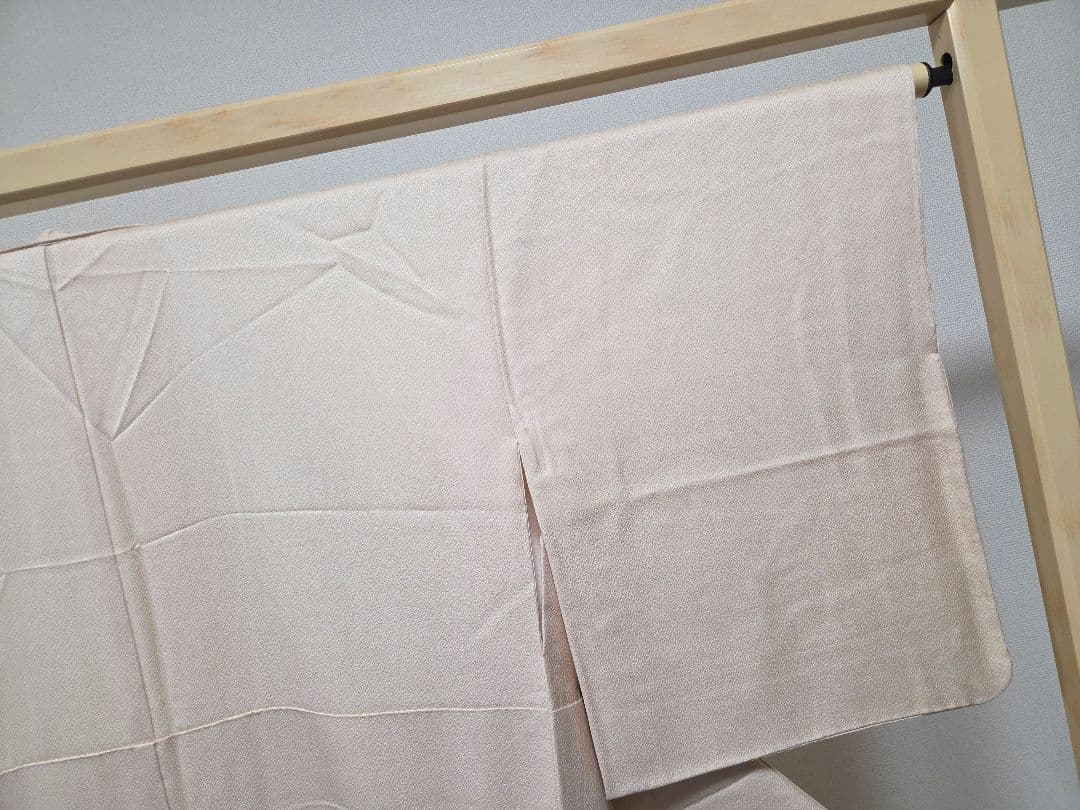 C 美品 中国三大刺繍 蘇州刺繍 暈し 藤の花 袷 正絹 付下げ 着物