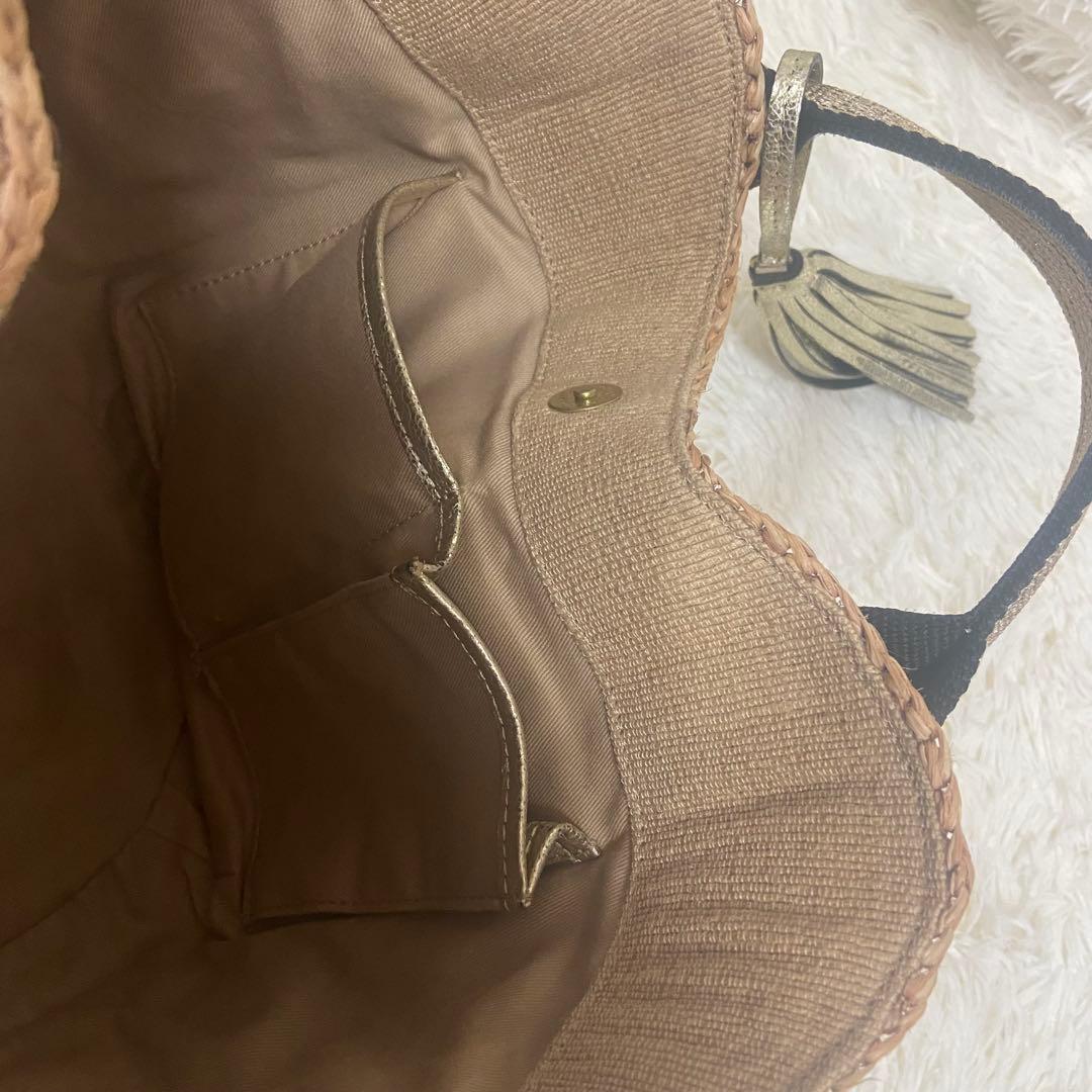 最終価格❣️美品　VIOLAd'ORO ヴィオラドーロ バッグ かごバッグ