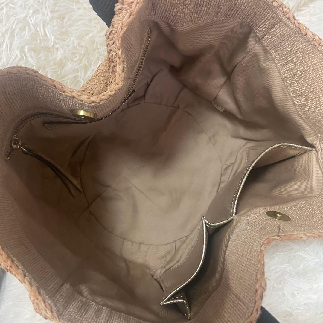 最終価格❣️美品　VIOLAd'ORO ヴィオラドーロ バッグ かごバッグ