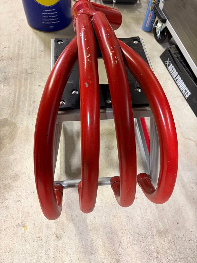 ゼファー400 ショート管　マフラー　赤