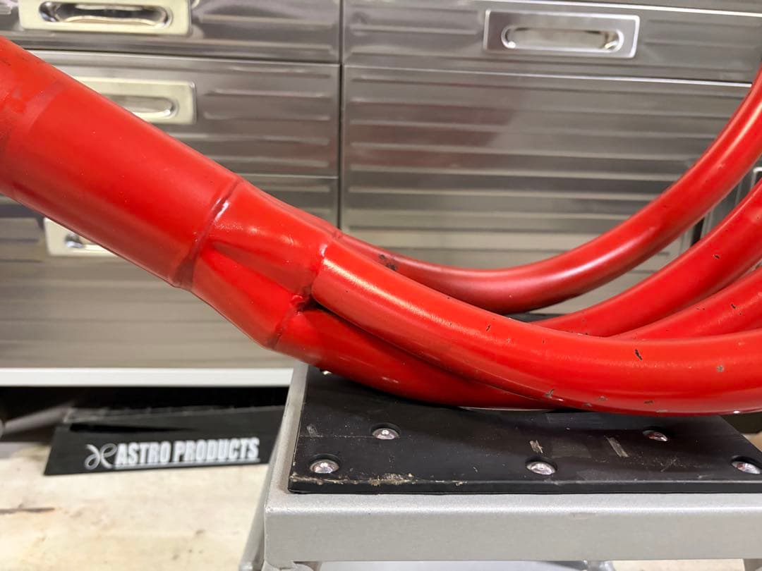 ゼファー400 ショート管　マフラー　赤