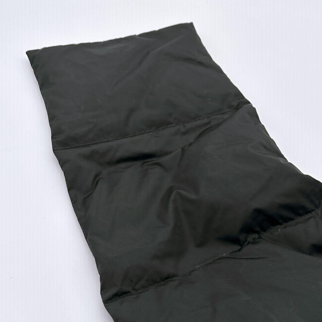 新品タグ付☆プラダ　ロゴマフラー　ナイロン　ストール　ダウンマフラー未使用美品