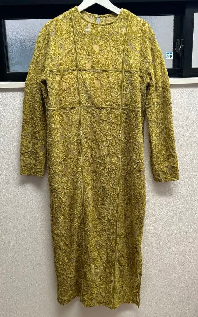 ワンピース AMERI CUT SEW LACE HARNESS DRESS