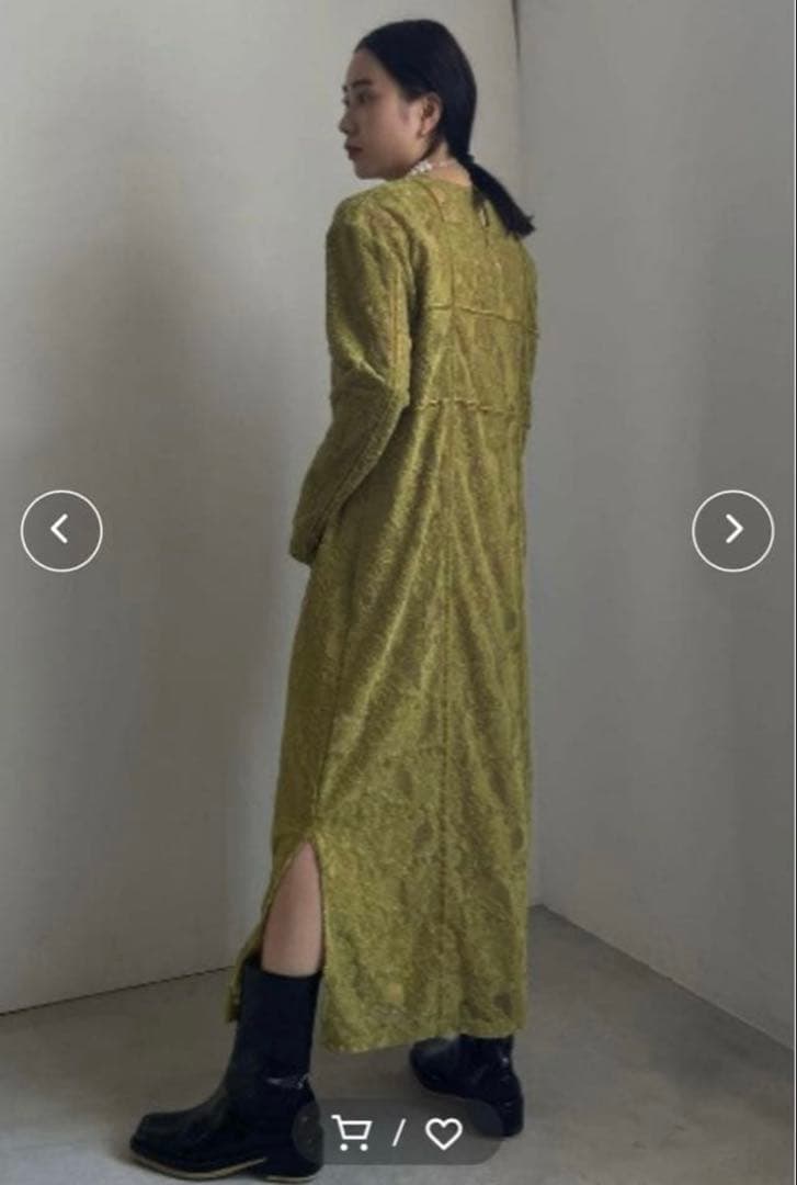 ワンピース AMERI CUT SEW LACE HARNESS DRESS