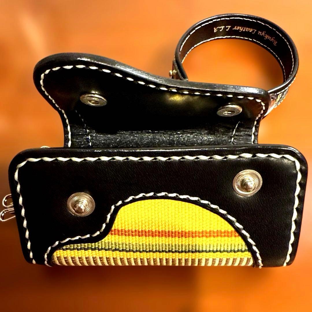 【首里織】琉球レザーL.L.A キーケース＆ブレスレットセット 沖縄伝統工芸新品