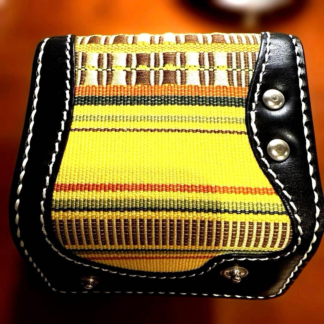 【首里織】琉球レザーL.L.A キーケース＆ブレスレットセット 沖縄伝統工芸新品