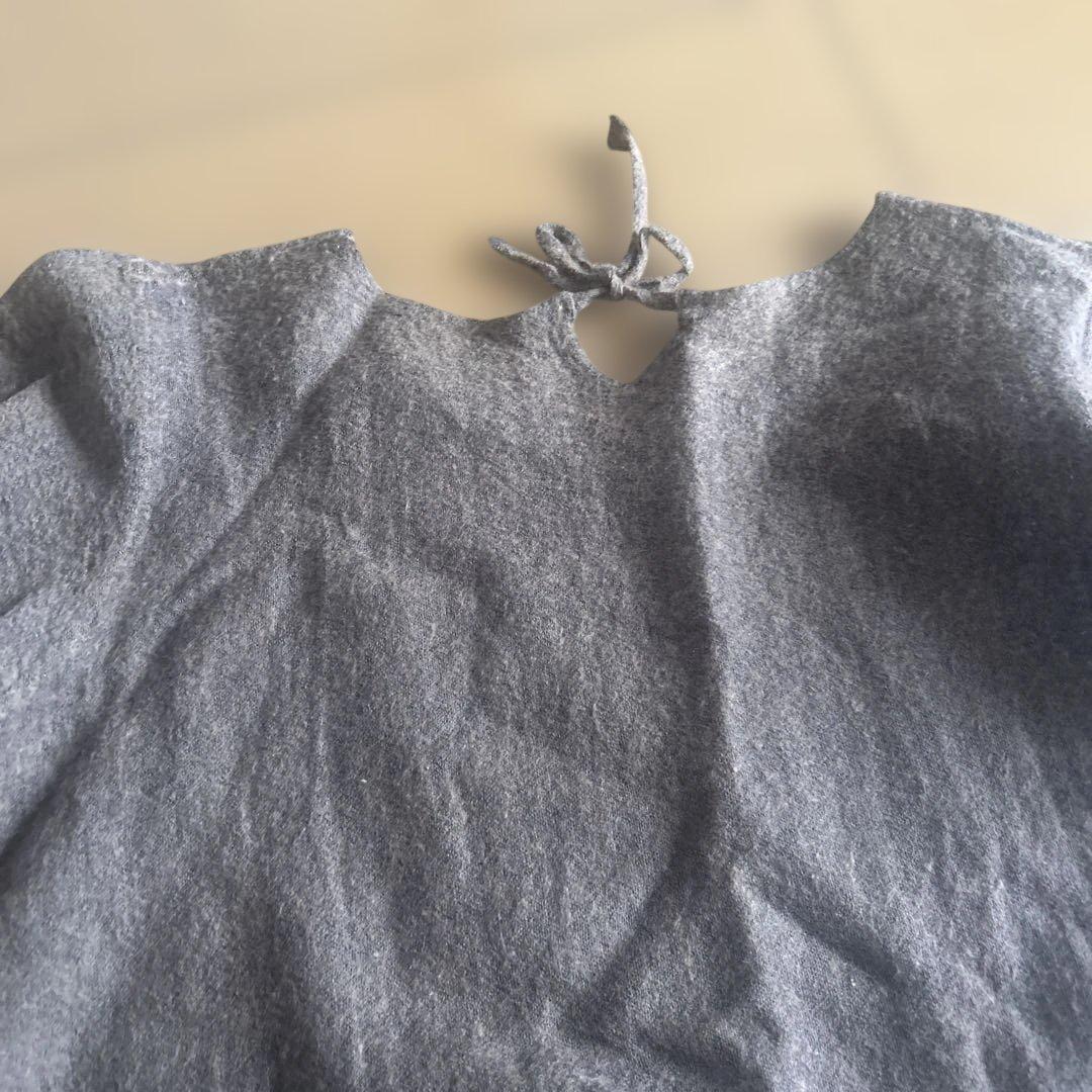 【45R】45rpm 毛麻混 ペイズリー切替チュニック グラデーション 2