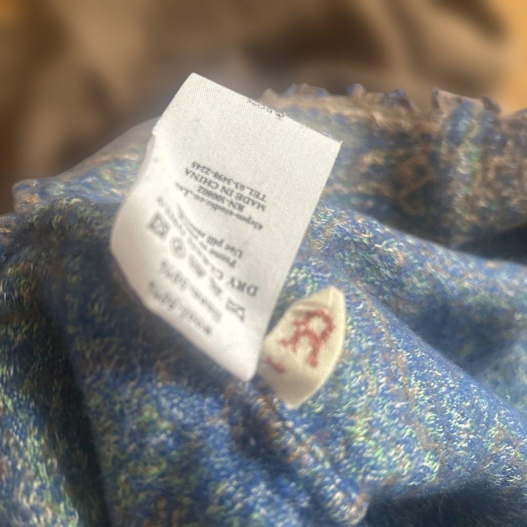 【45R】45rpm 毛麻混 ペイズリー切替チュニック グラデーション 2