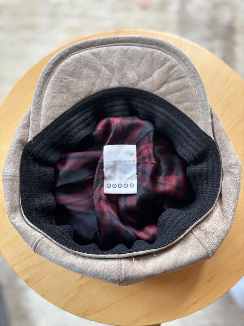 美品　NUMBER (N)INE　ナンバーナイン　レザーキャスケット　ビンテージ