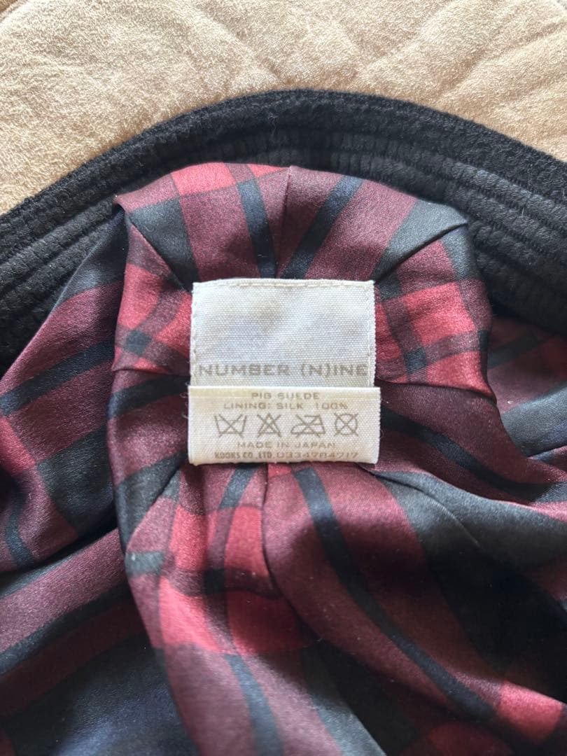 美品　NUMBER (N)INE　ナンバーナイン　レザーキャスケット　ビンテージ