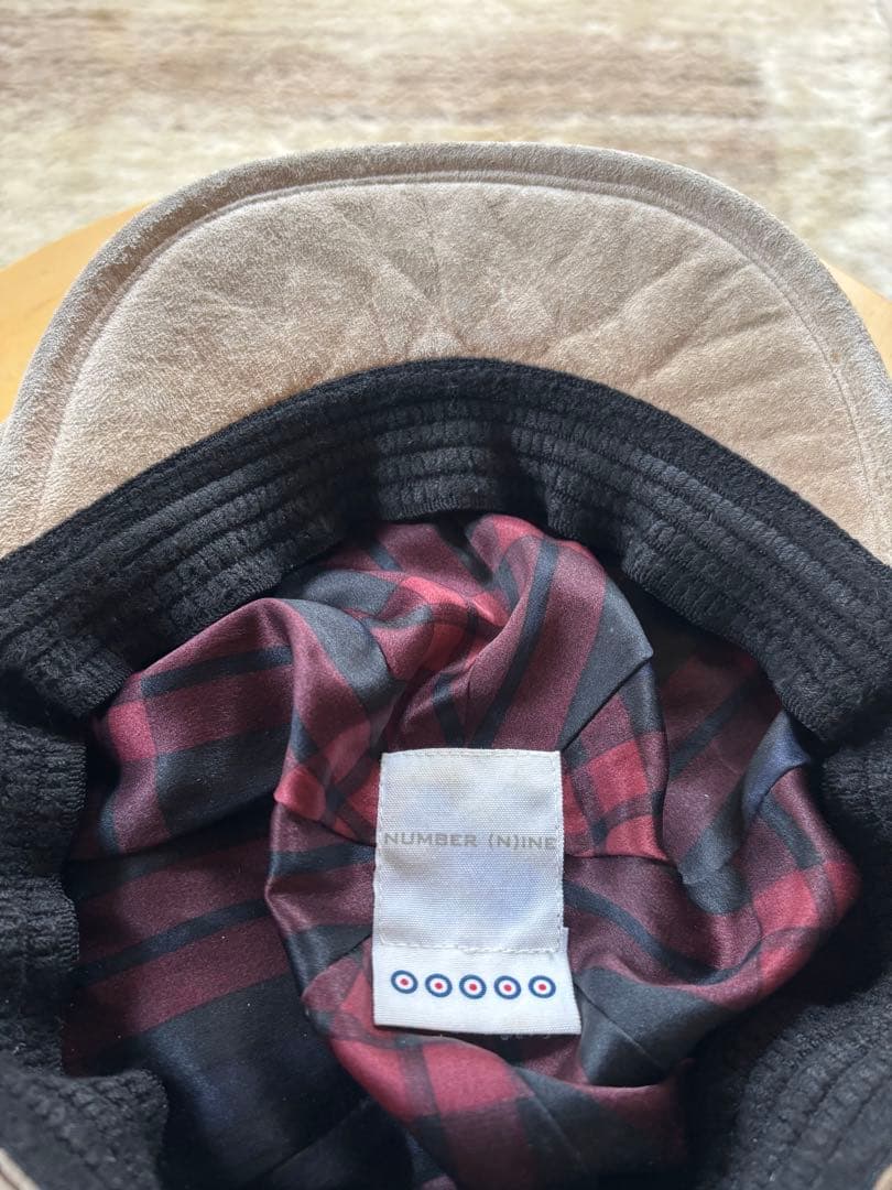美品　NUMBER (N)INE　ナンバーナイン　レザーキャスケット　ビンテージ