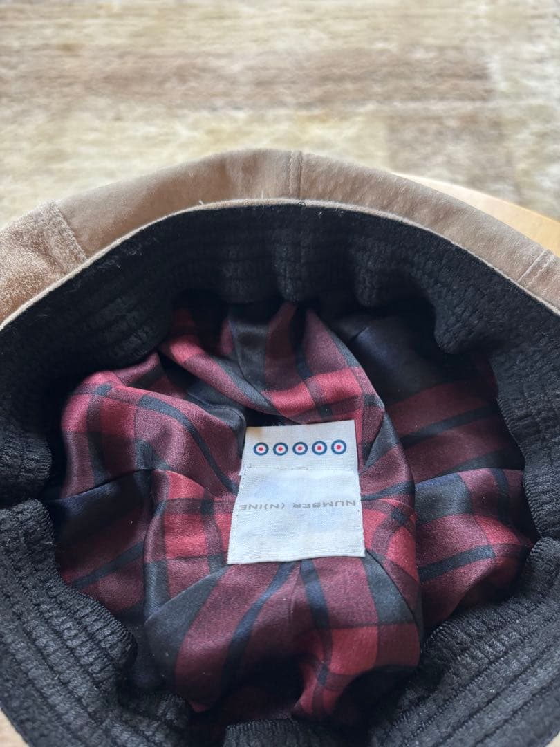 美品　NUMBER (N)INE　ナンバーナイン　レザーキャスケット　ビンテージ