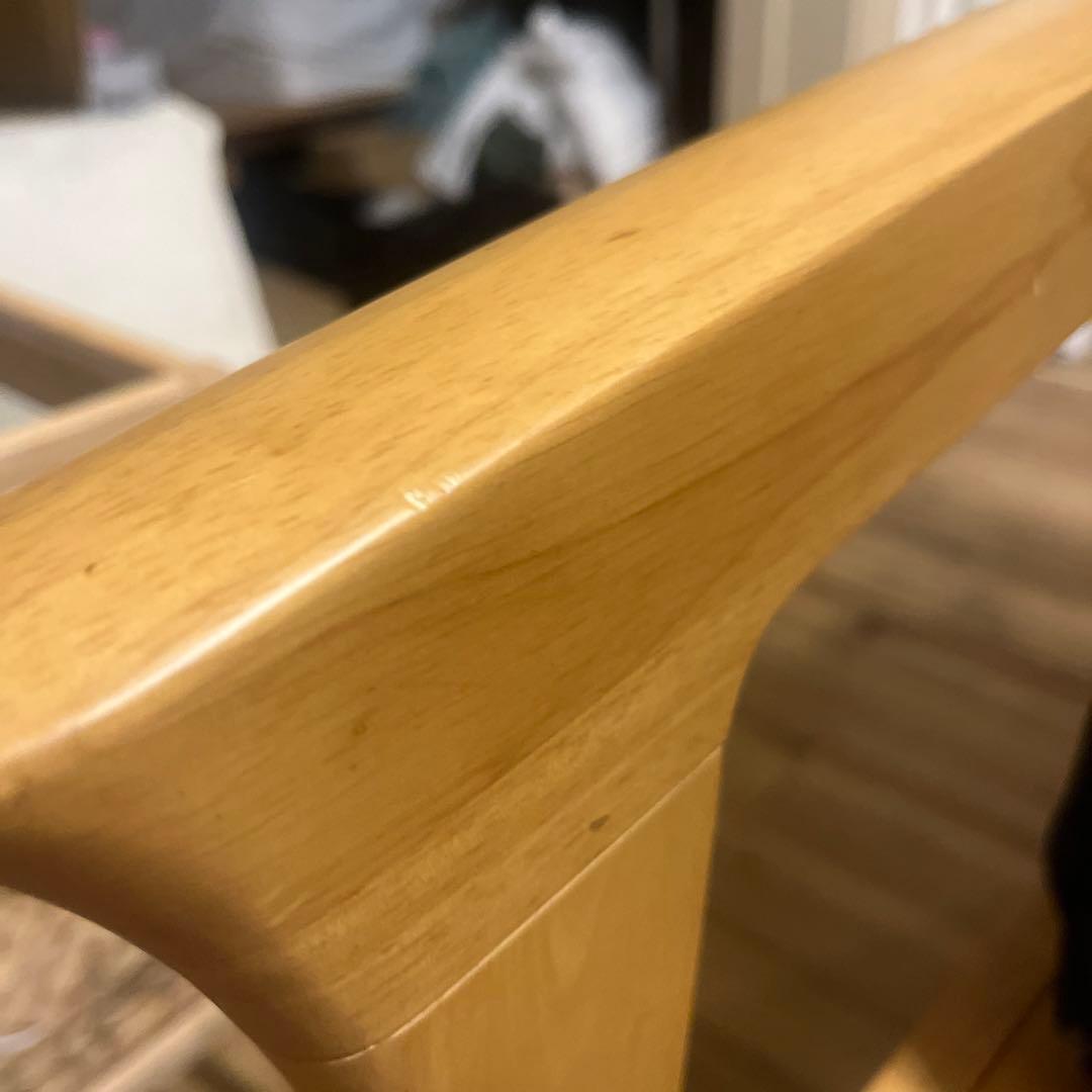 【美品】耐久性にこだわったクッションの木フレームソファー　2人掛け