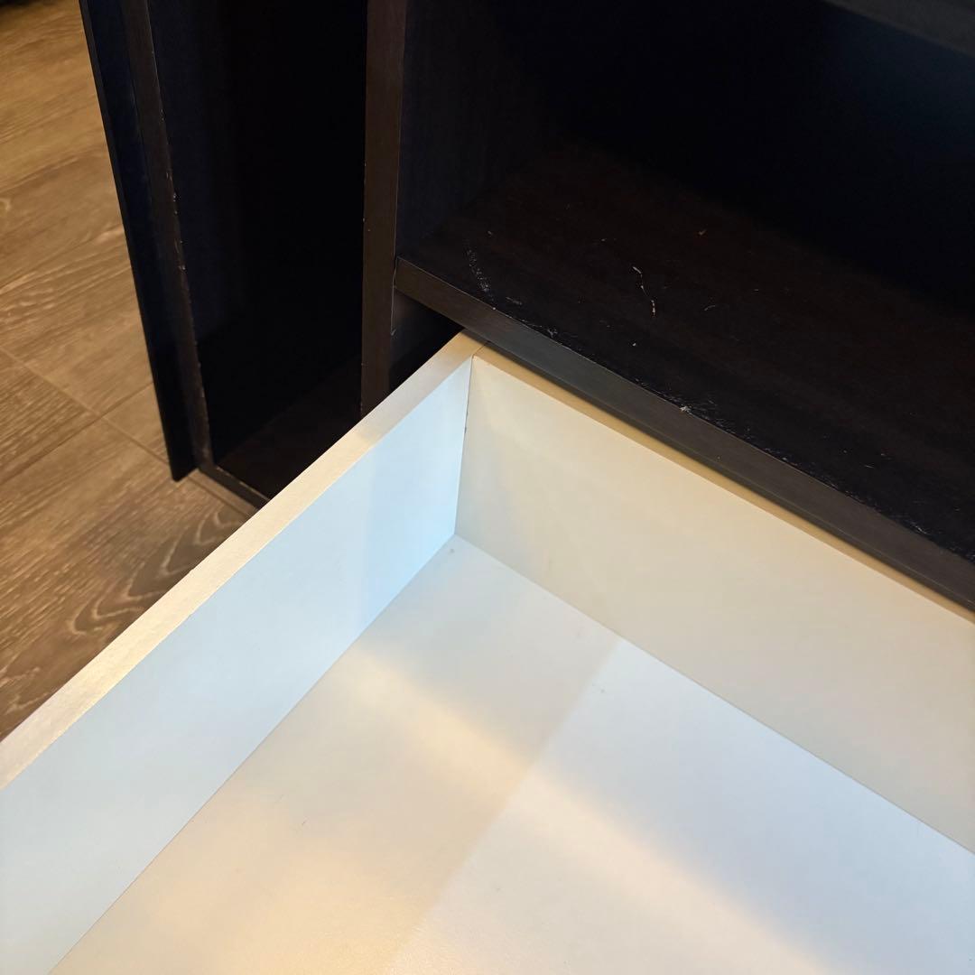 早い者勝ち⭐︎ダークミラーガラス張り テレビボード W150cm