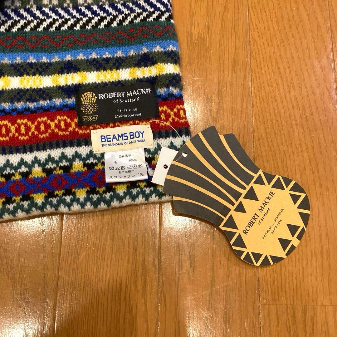 新品　ROBERT MACKIE×BEAMS BOY 別注マフラー