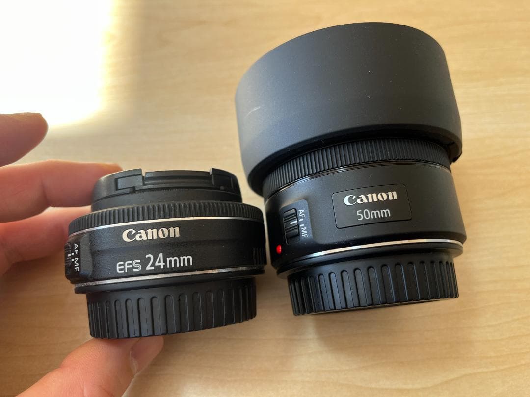 Canon 単焦点広角レンズ EF-S24mm＆標準 単焦点レンズ EF50mm