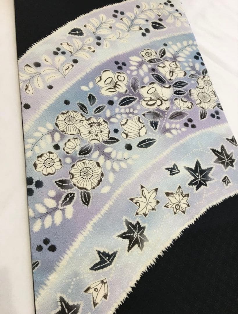 新春破格❗️逸品❗️暈し染め【名古屋帯】　辻ヶ花　地紋　正絹