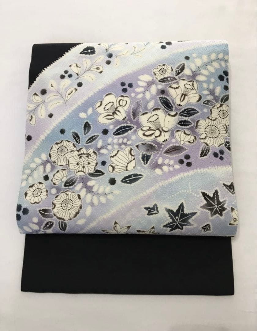 新春破格❗️逸品❗️暈し染め【名古屋帯】　辻ヶ花　地紋　正絹