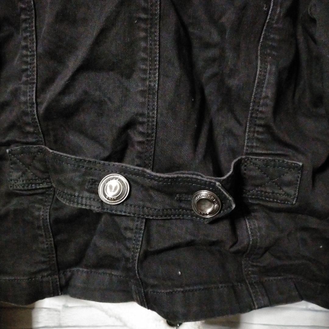 Anakies バーバリー　ファー襟付ショートブルゾンデニムジャケット