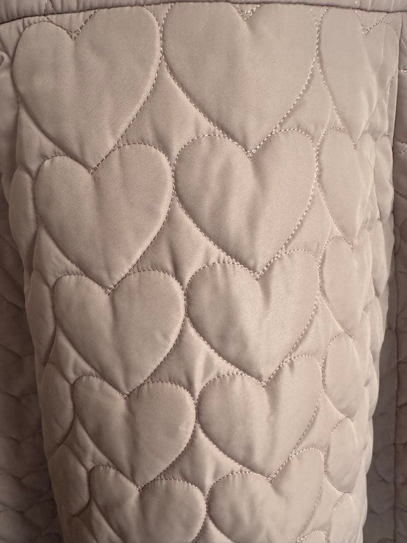 ハートキルティングコート