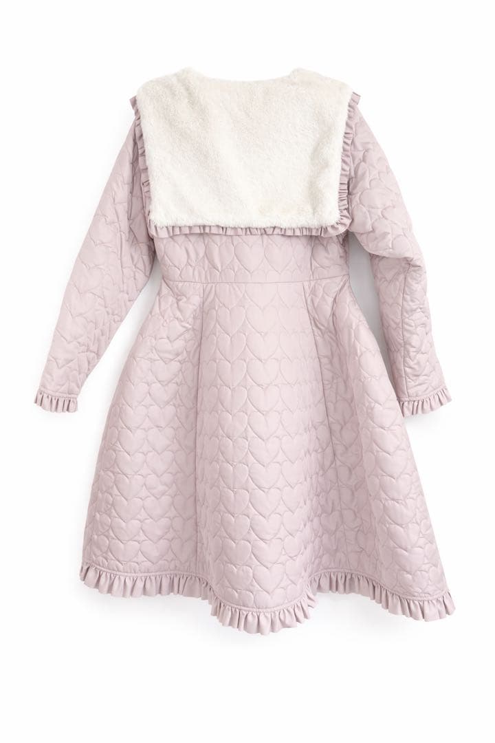 ハートキルティングコート