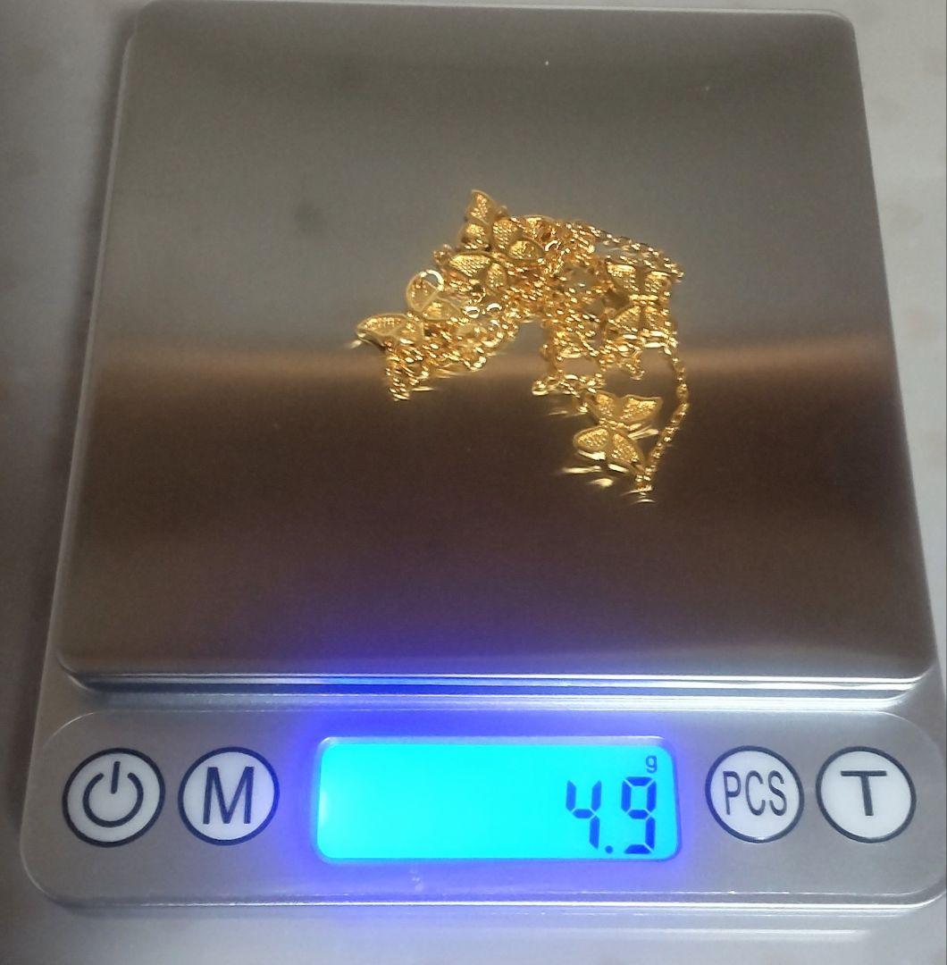 ゴールド k18金 ネックレス 大人気 40cm+5cmアジャスト k18刻印有