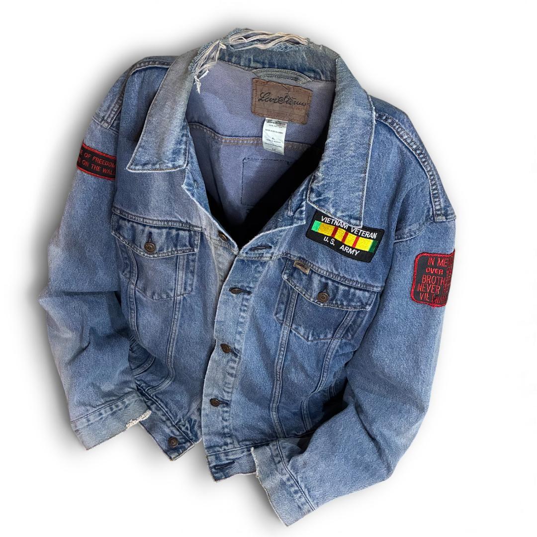 Levi’s デニムジャケット US ARMY ワッペン カスタムパッチ XL