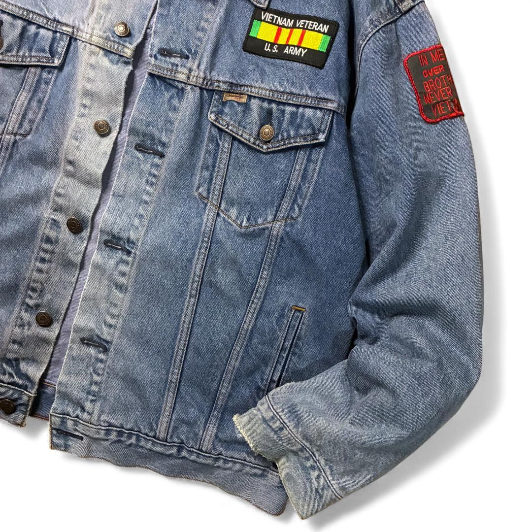 Levi’s デニムジャケット US ARMY ワッペン カスタムパッチ XL