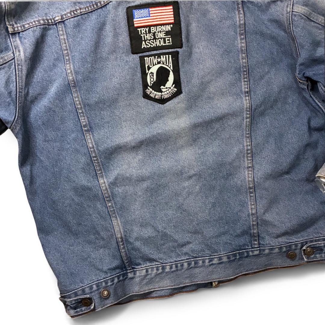 Levi’s デニムジャケット US ARMY ワッペン カスタムパッチ XL