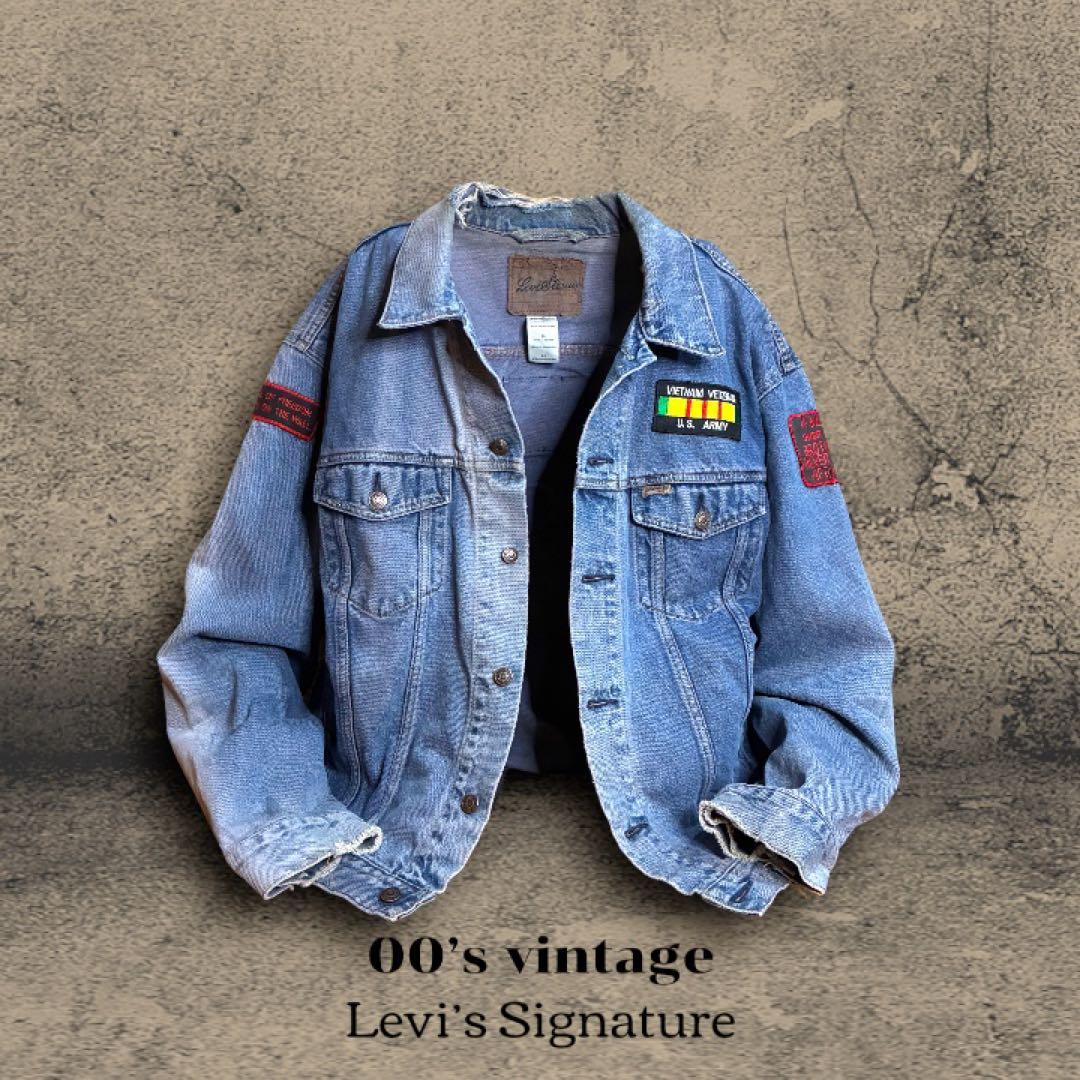 Levi’s デニムジャケット US ARMY ワッペン カスタムパッチ XL