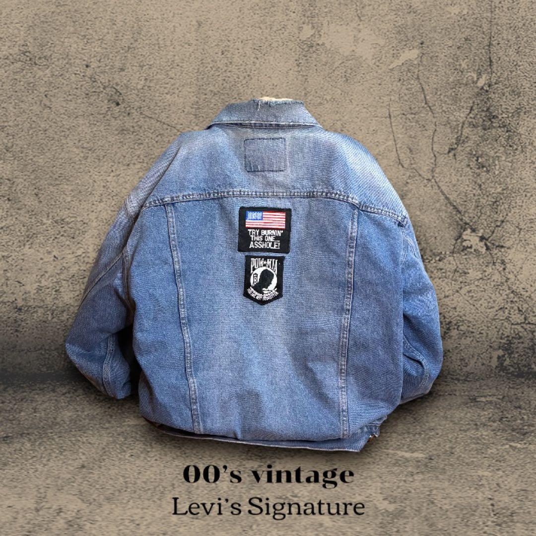 Levi’s デニムジャケット US ARMY ワッペン カスタムパッチ XL