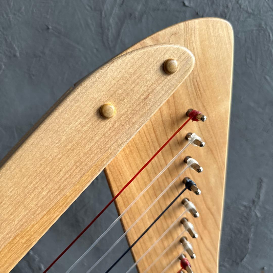 削除前お値下げ❣️大きな木製ハープと収納バック