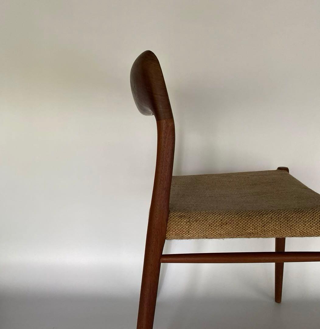 J.L. Møller No.75 ダイニングチェア チーク ファブリック