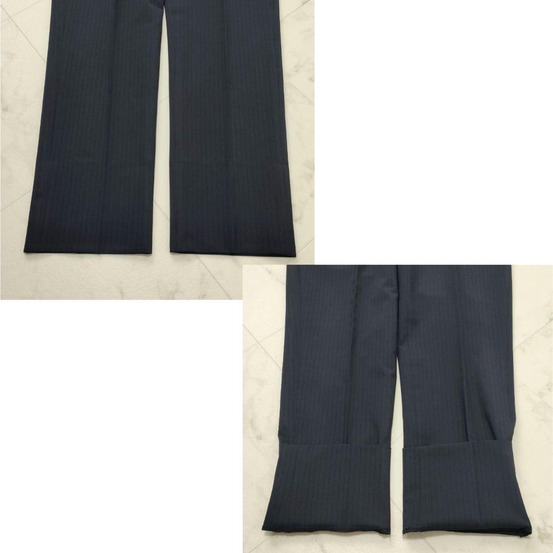 スーツセレクト　4Sシリーズ　3ピース　セットアップ　ストライプ　ネイビー　A6