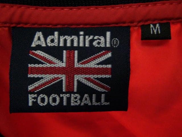 23095　Admiral メンズ　ブレーカー　トップス　赤Ｘ黒　サイズＭ