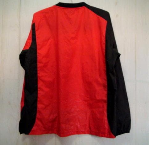 23095　Admiral メンズ　ブレーカー　トップス　赤Ｘ黒　サイズＭ